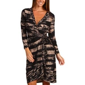 BCBGMaxAzria  Alberta Wrap Dress Large